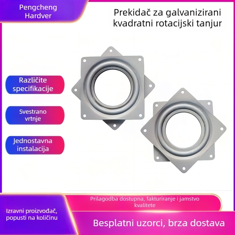 Okretna baza za izlaganje - Željezo, Puna perla šuplja konstrukcija, 360° rotacija, Moderni minimalistički stil, Žig/štancanje