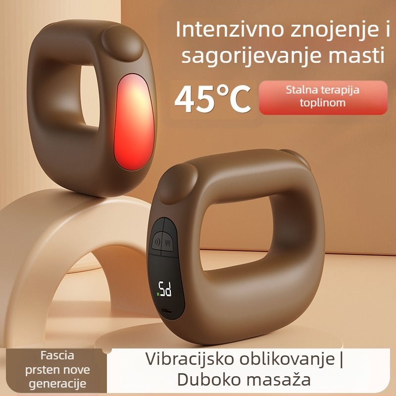 Fascia Gun s prstenom FH-8001 — USB napajanje, masaža udarima, 15V, za glavu, vrat i leđa