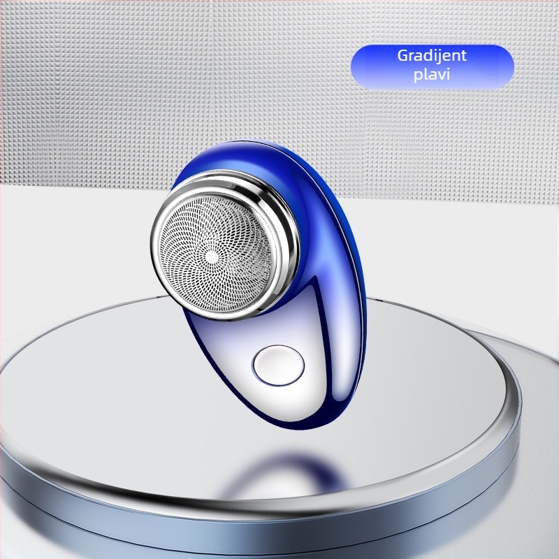 Električni brijač s rotirajućom glavom (1 glavom); ugrađena baterija 100–300 mAh; domet 30–45 min; četkasti motor; glava se može prati i skinuti.