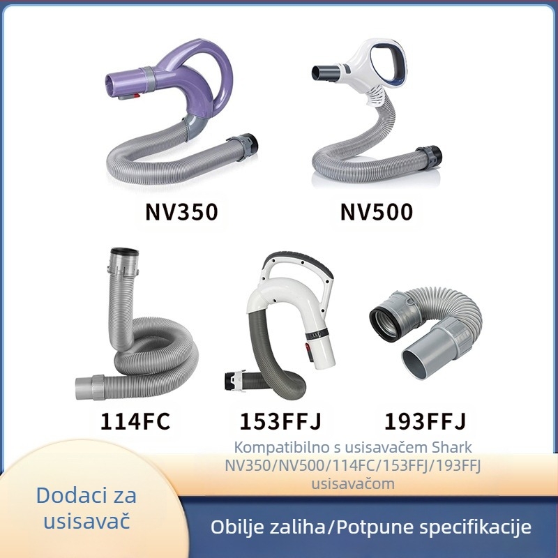 Vakuumski crijevo za Shark NV350/NV500/114FC/153FFJ/193FFJ – dodatak usisivaču, filter prašine, kućna uporaba, kompatibilno s NV350/NV500/114FC/153FFJ/193FFJ, za površine 101–150 m²