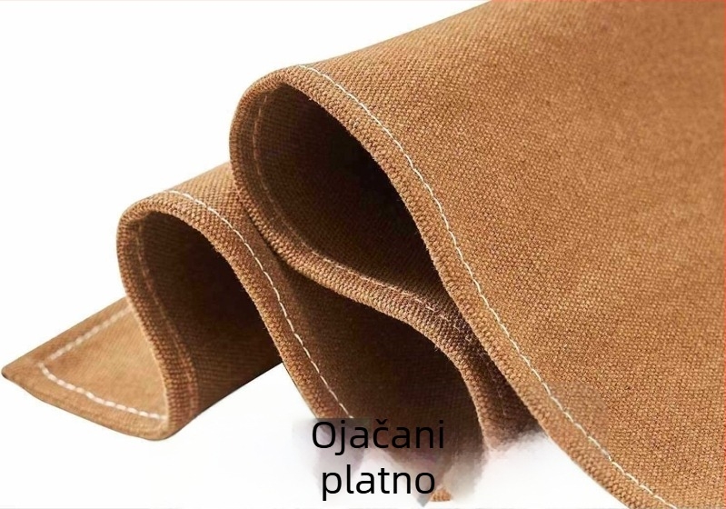 Pregača od platna, bez rukava, otporna na mrlje, jednobojna