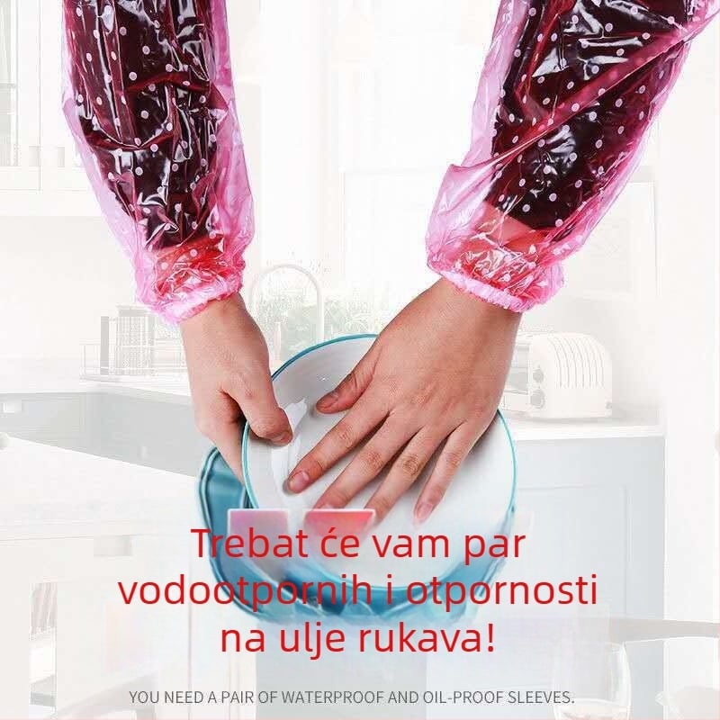 PVC kuhinjski zaštitni rukav – vodootporan, otporan na ulje i prljavštinu; uzorak kristalno točkice; moderan stil