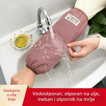 Unisex vodootporne navlake za rukave s kariranim uzorkom, pastoralni stil, za zimu, proljeće i jesen