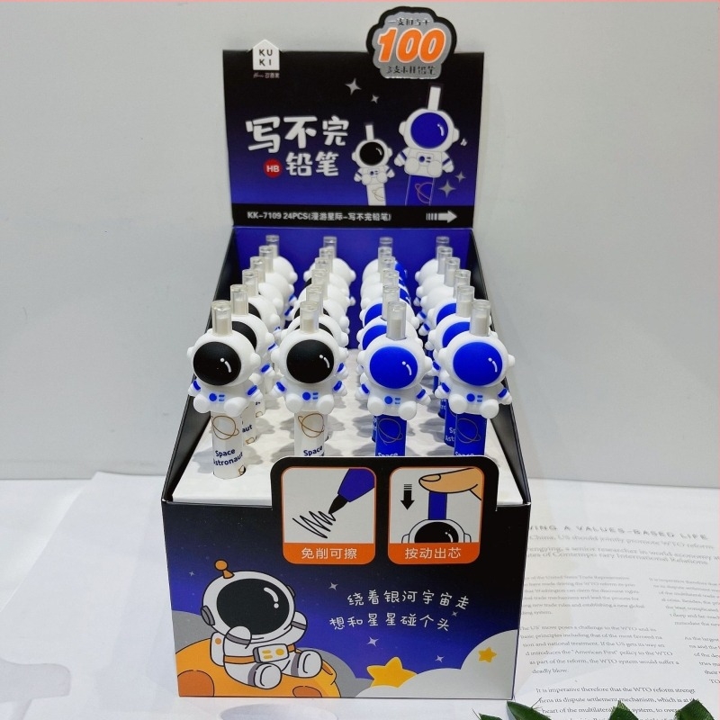 Pokretna mehanička olovka, model 7949 Egg Dragon, silikonovo tijelo, plastični omotač, kontinuirano pisanje, 24 komada u kutiji