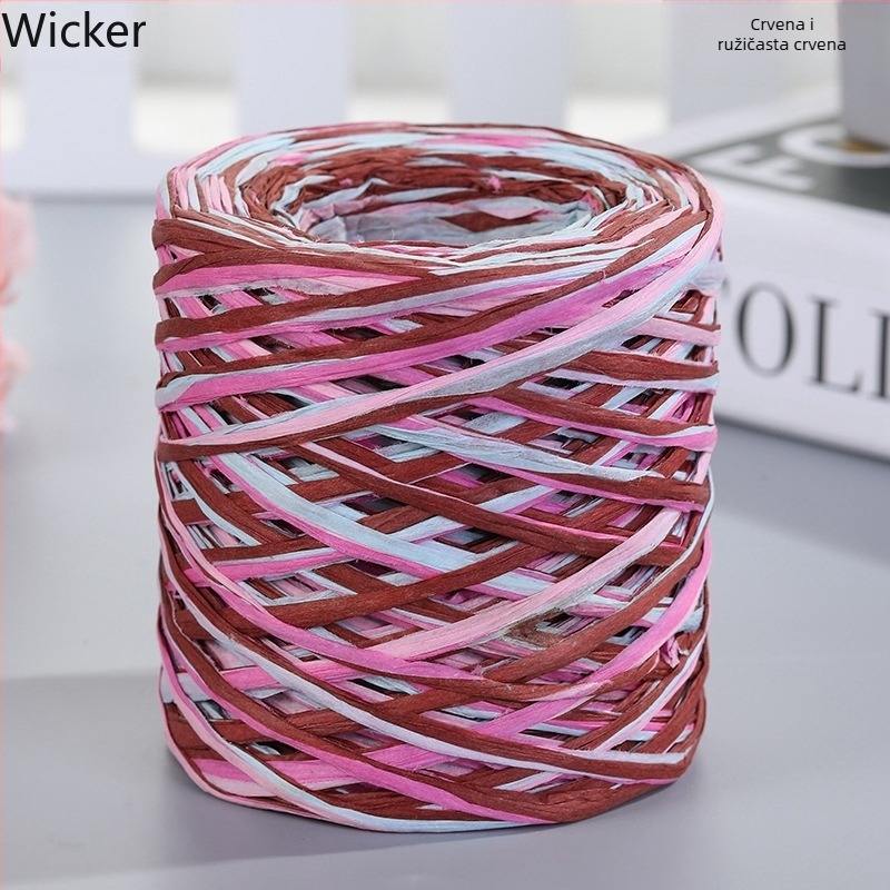 Papirnato slameno užeto – smjesa vlakana, cijevna pređa, jedna nit