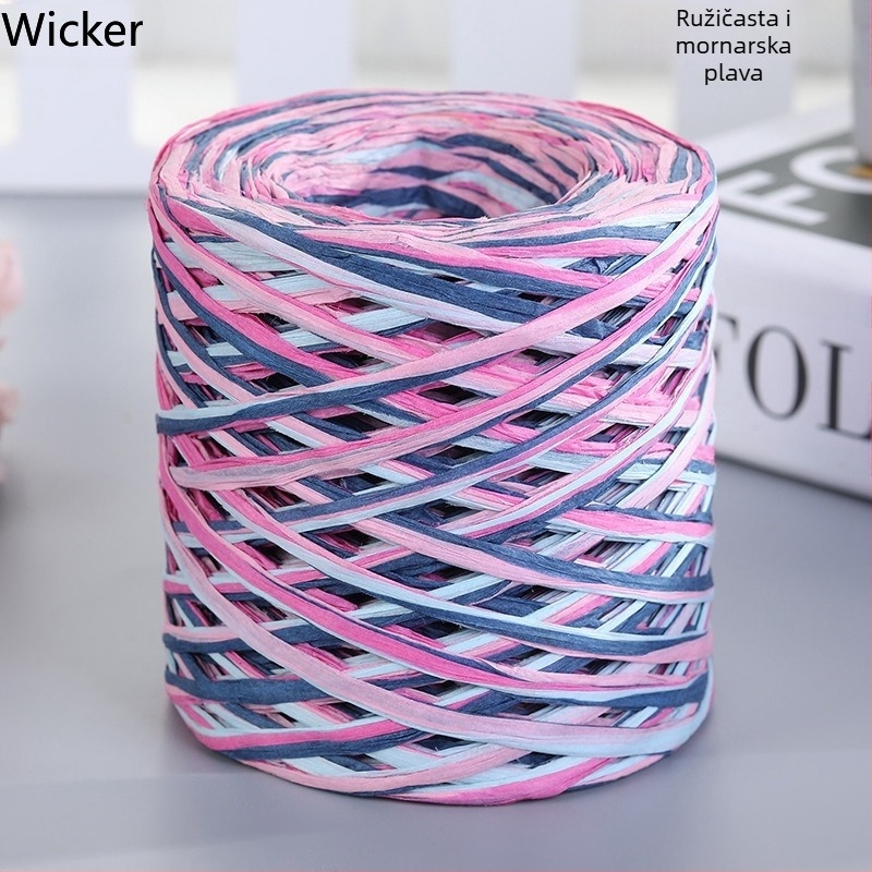 Papirnato slameno užeto – smjesa vlakana, cijevna pređa, jedna nit