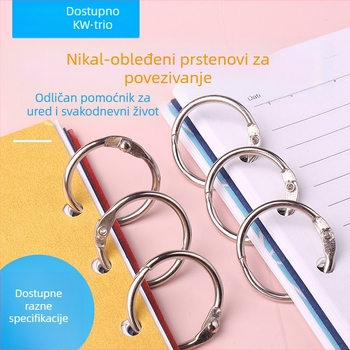 Metalni otvoreni prstenovi za povezivanje knjiga, DIY projekti, model 19, brend Can be excellent