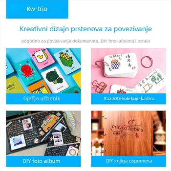 Metalni otvoreni prstenovi za povezivanje knjiga, DIY projekti, model 19, brend Can be excellent