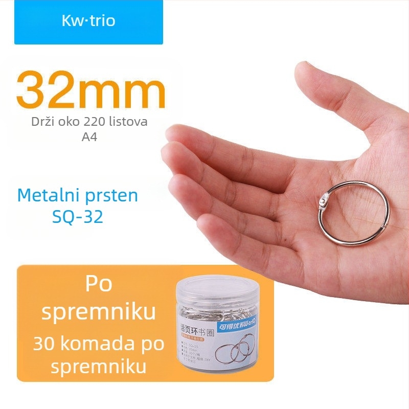 Metalni otvoreni prstenovi za povezivanje knjiga, DIY projekti, model 19, brend Can be excellent