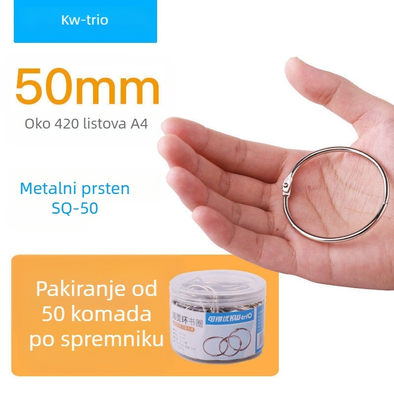 Metalni otvoreni prstenovi za povezivanje knjiga, DIY projekti, model 19, brend Can be excellent