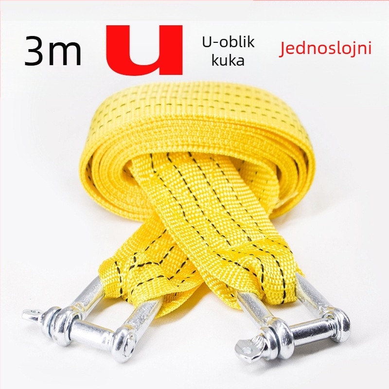 Auto vučno uže, najlon, visoke čvrstoće, reflektirajuće, dvostrukog sloja