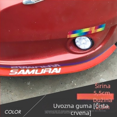Gumena traka protiv sudara za prednji dio automobila, silikonska, model QC, prilagodljiva obrada
