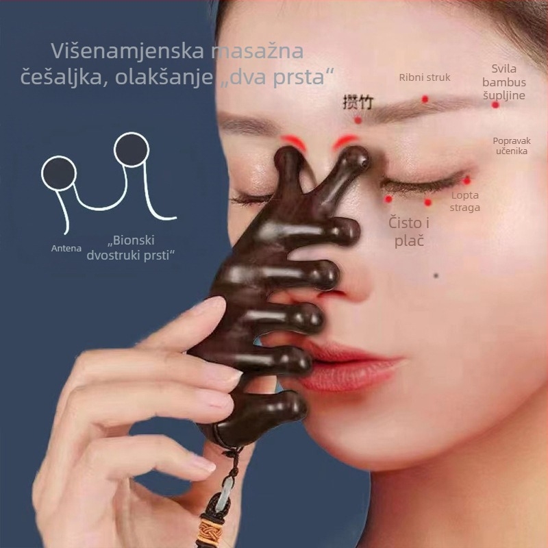 Masažni češalj – Sandalovo drvo, Unisex
