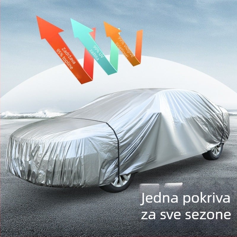 coveryoo Navlaka za auto za sedan — Lakoća, Vodootpornost i Zaštita od prašine, Prilagodljiva, Težina 1 kg, Materijal: Drugo