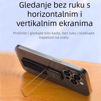 Držač za telefon s prstenom i ručnim kaišem – anti-pad dizajn, ABS + elastični pojas + nehrđajuća čelična opruga + dvostrana ljepilna traka