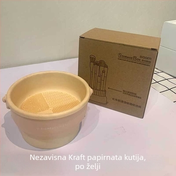 FLD Silikonska kutija za čišćenje četkica za šminku – Kružni ili Pravokutni model, Podrijetlo Yiwu, Pranje četkica, Pohrana i Sušenje, 5 godina garancije