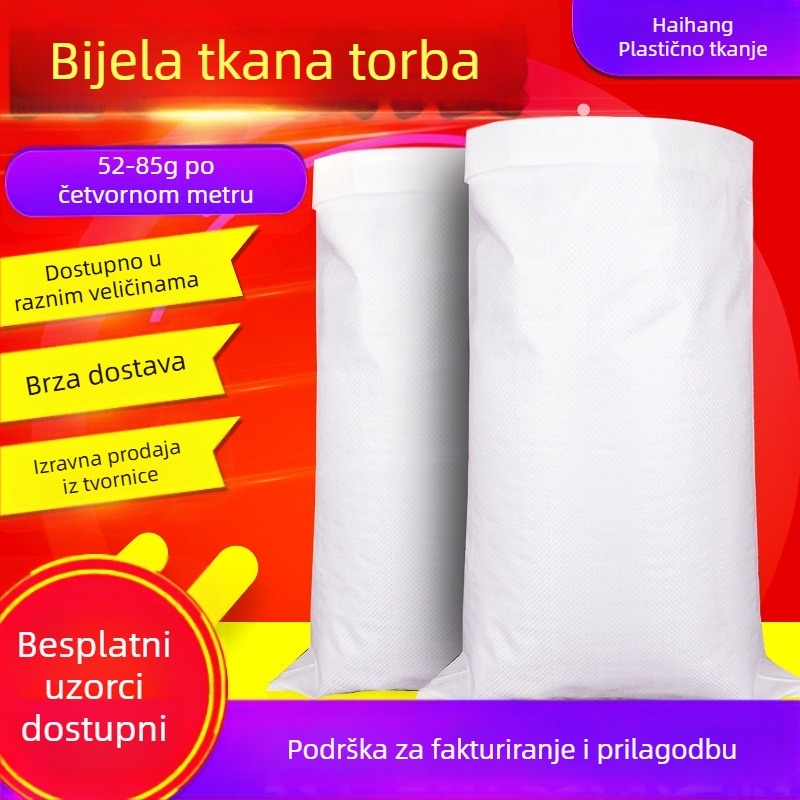 Plastična tkana vrećica s laminiranim tiskom, PP materijal, nosivost 10–100, vrećica za otpad