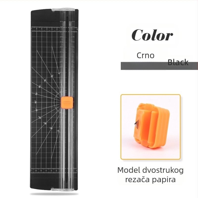 ZEQUAN rezač za papir, klizni tip, dvostrano rezanje, model 810, plastičan