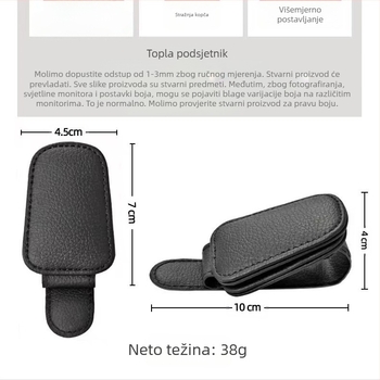 Auto držač za naočale s magnetskim usisavanjem i skladnim držačem za sunčane naočale; univerzalna kompatibilnost; materijal: Drugo; funkcija: Držač za naočale; prilagodba: Da; trajanje: 5 godina