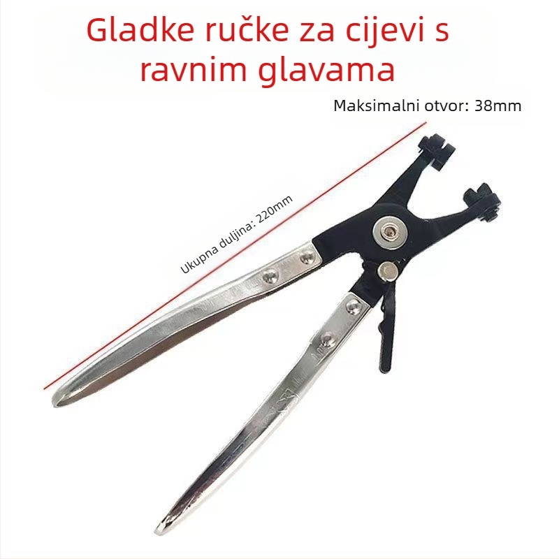 Klešta za automobilsku vodovodnu cijev — ravno vratilo, klamerka za cijevi, 65# čelik