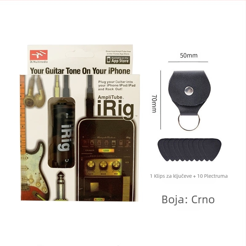 Gitarski audio kabel i pretvarač zvučne kartice za Apple uređaje — Model CSS-0922