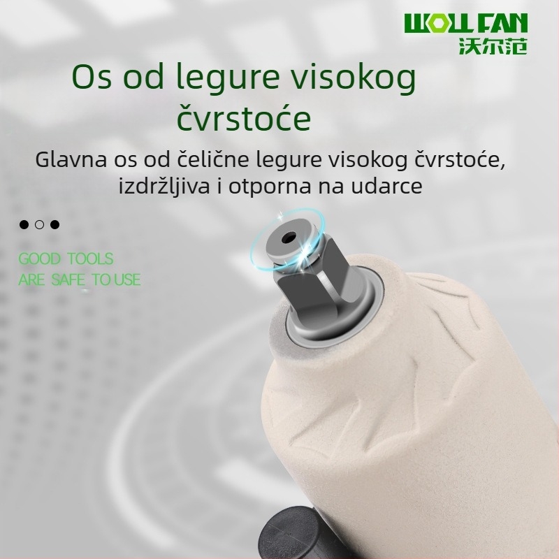 Industrijska razina pneumatski ključ s setom utičnica, 1/2 inča, visok moment