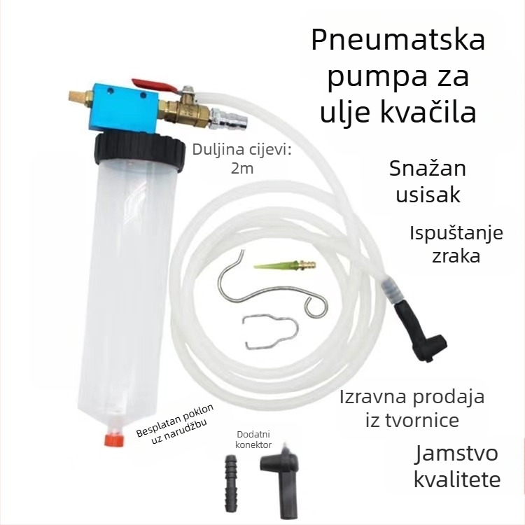 Pneumatski stroj za zamjenu kočione tekućine – alat za dopunu i odvzračivanje za automobile