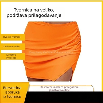Dvodijelni kupaći kostim, jednofarbni uzorak, najlon tkanina, podstava od pamukove smjese s 20% spandeksa, bez rukava