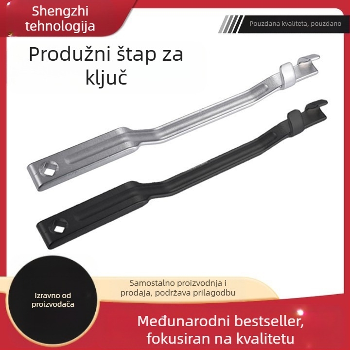 Produžni štap za ključ za električni ključ, 45# čelik, 0,75 kg, univerzalni produžni alat