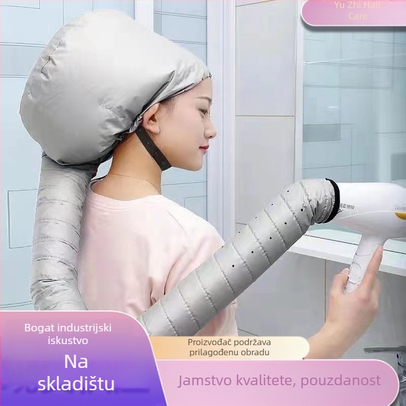 Kapa za sušenje kose za kućnu upotrebu — s trakom za glavu, sušenje toplim zrakom za njegu, stiliziranje i tretman, pogodna za trajno uvijenu i obojenu kosu