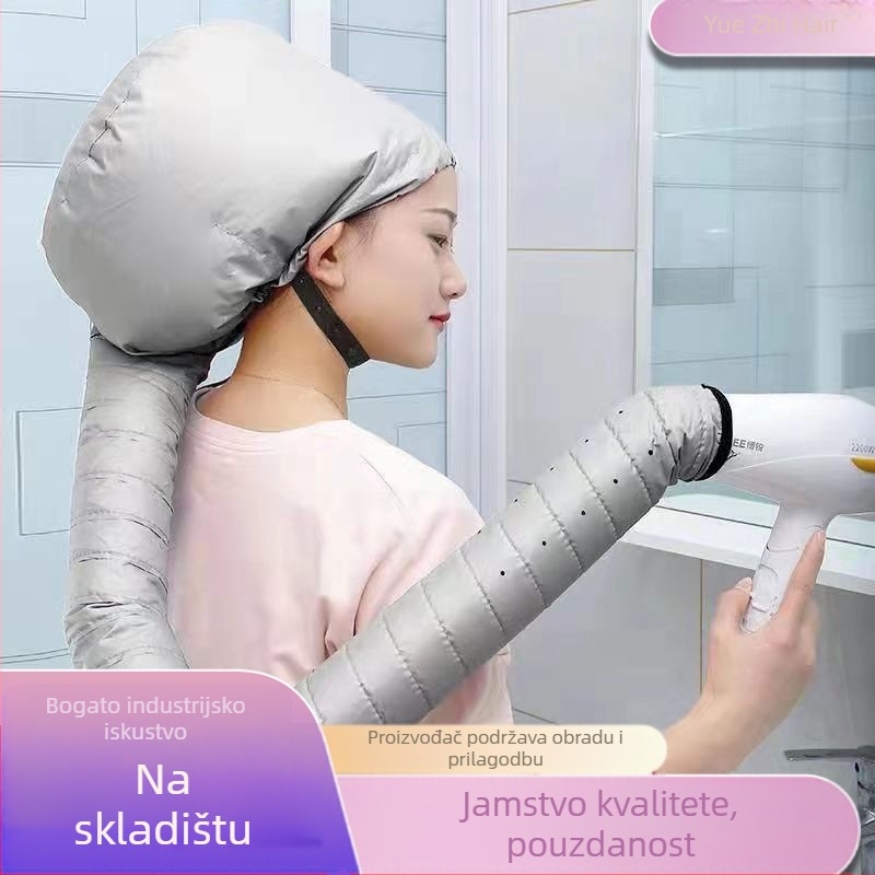 Kapa za sušenje kose za kućnu upotrebu — s trakom za glavu, sušenje toplim zrakom za njegu, stiliziranje i tretman, pogodna za trajno uvijenu i obojenu kosu