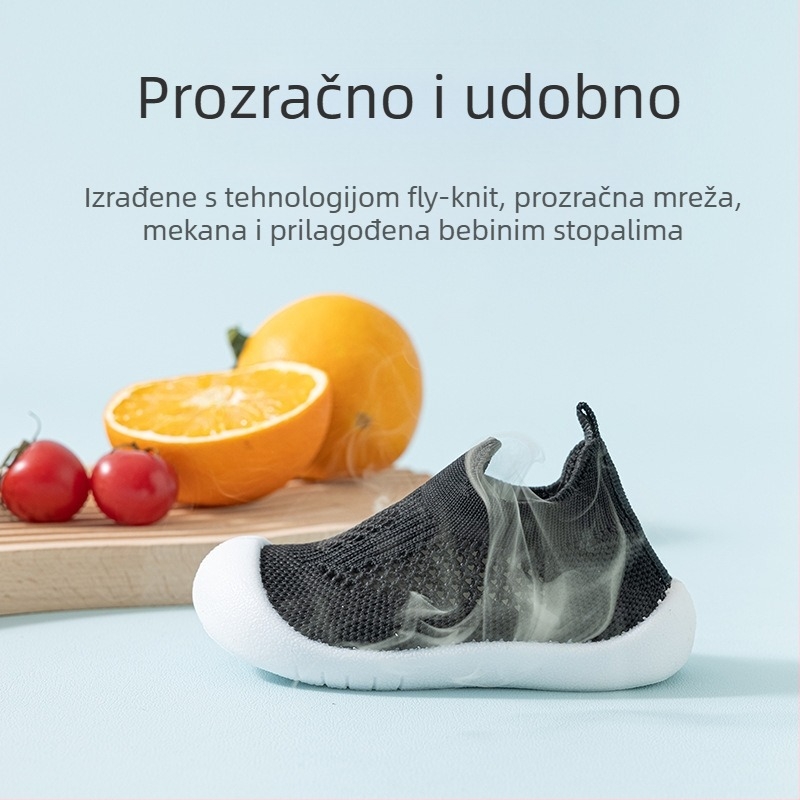 Dječje mrežaste tenisice s prozračnim gornjim dijelom, mekanom podlogom i protukliznom potplatom, za djecu 12–36 mjeseci