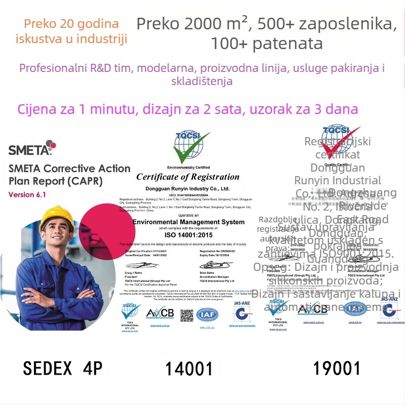 Silikonski putni set bočica, 4 komada, oblikovane bočice