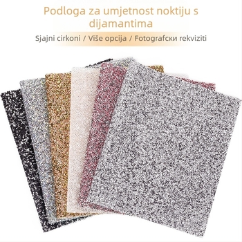 Ploča za prikaz noktiju s pozadinom od jastučića za ruku s dijamantima (198 g; podrijetlo Zhejiang; brend Jinzixiu)
