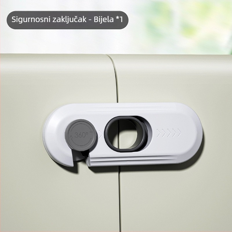 Dječje sigurnosno zaključavanje za ormariće i prozore, model X-5, ABS plastika, Levy Poetry, Primjena: ormarići i prozori, Stil: moderni jednostavni