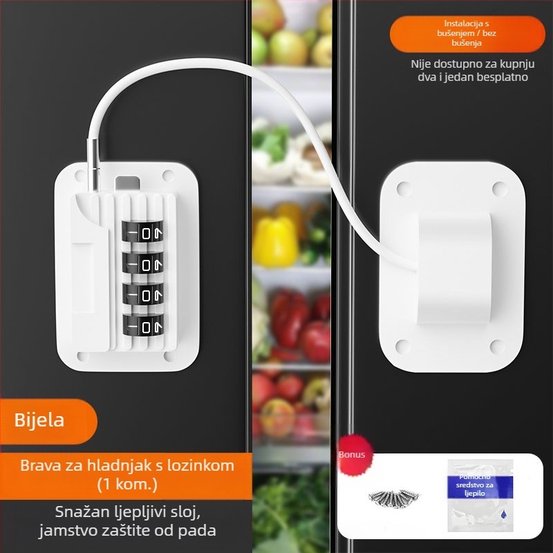 Dječje sigurnosno zaključavanje za ormariće i prozore, model X-5, ABS plastika, Levy Poetry, Primjena: ormarići i prozori, Stil: moderni jednostavni