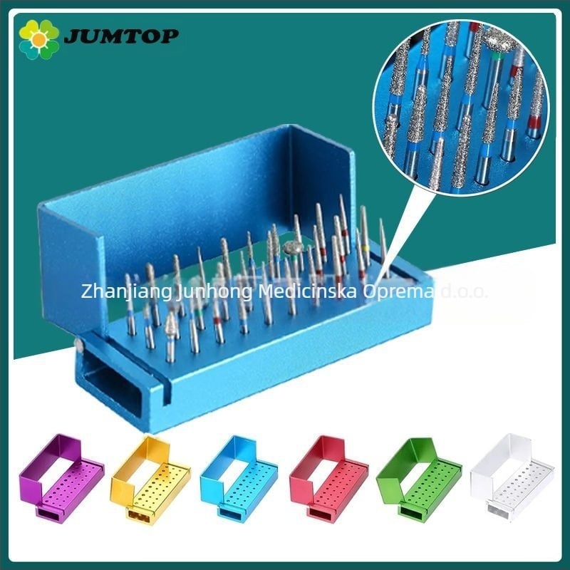 Dentalna kutija za pohranu igala, metalna, 30 rupa, sterilizacija, otporna na visoke temperature, JUMTOP