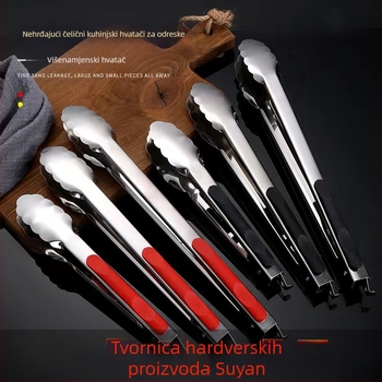 Štipaljke za hranu - 201 nehrđajući čelik, višenamjenske, protuklizne, otporne na visoke temperature, otporne na koroziju