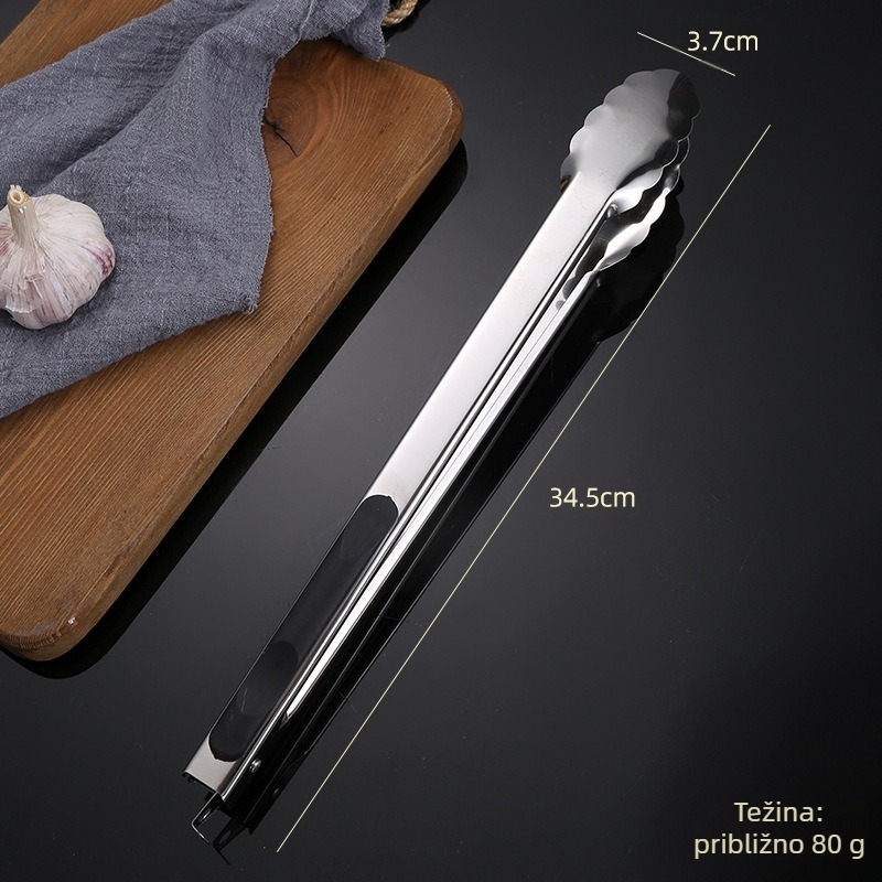 Štipaljke za hranu - 201 nehrđajući čelik, višenamjenske, protuklizne, otporne na visoke temperature, otporne na koroziju