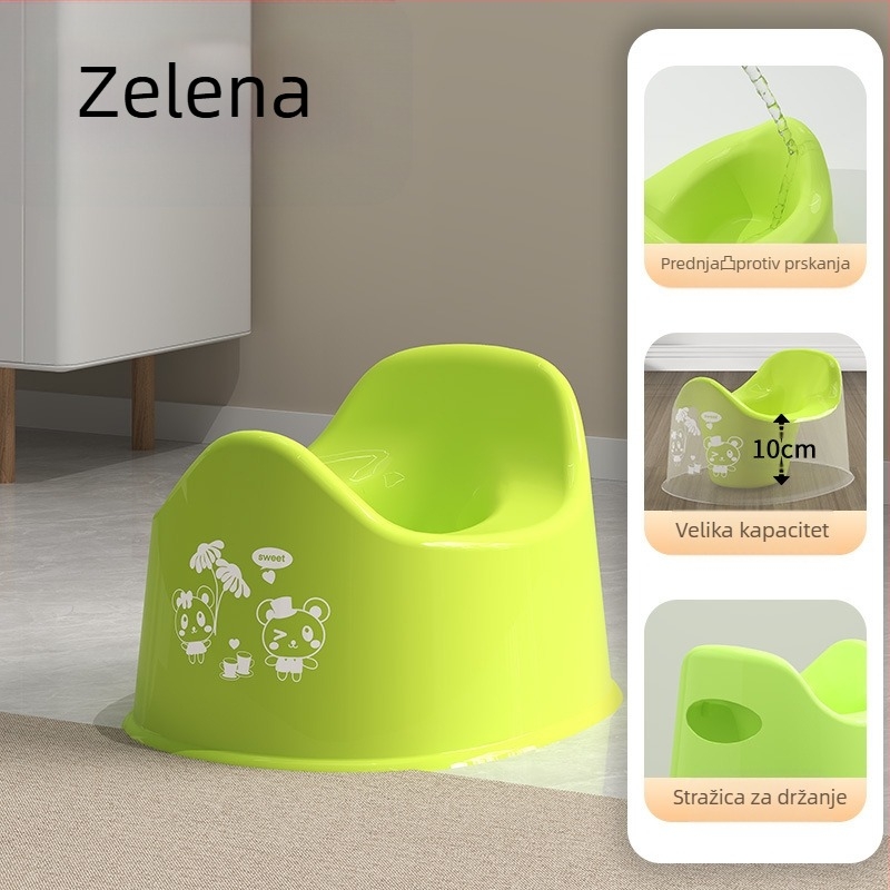 Prenosna dječja WC u autu s integriranim treningom – plast, brend Ruilin, porijeklo Taizhou, pakiranje 50 pojedinačnih vrećica u velikoj kutiji