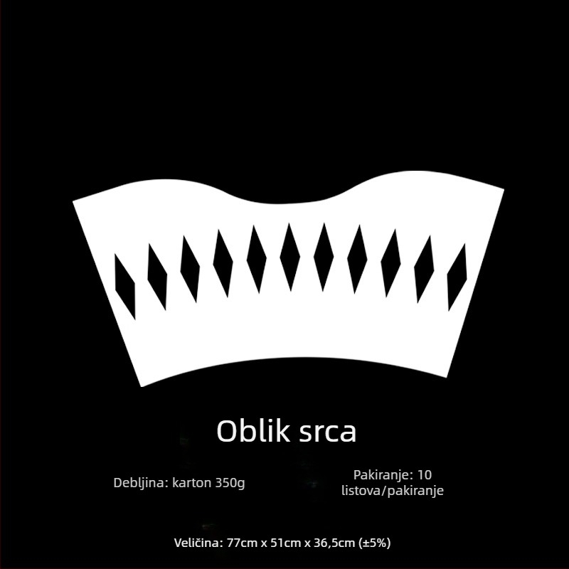 Materijal za pakiranje cvijeća za okrugle bukete — kartonska obloga, proces otiska/udubljenja, model Upgraded Shaping Film, OPP pakiranje, tolerancija ±5%