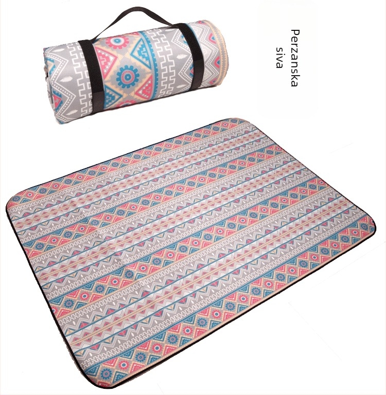 Vanjska vodootporna piknik podloga — poliester vlakno, Oxford tkanina, vodonepropusni sloj aluminijske folije, prenosna za plažu i piknik
