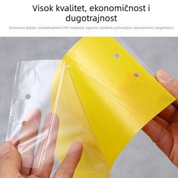 Ljepljiva ploča za insekte za voćne mušice i komarce – dvostrana, netoksična, 5 godina trajanja, 1000 listova