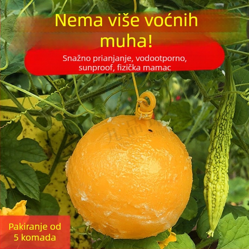 Ljepljiva ploča za insekte za voćne mušice i komarce – dvostrana, netoksična, 5 godina trajanja, 1000 listova