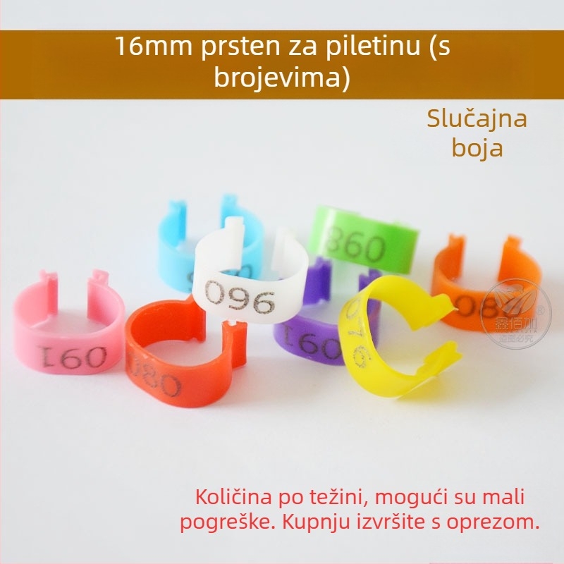 Označujući prsten peradi s otvorenom kopčom – za kokoši, patke i guske – Xin Baijia