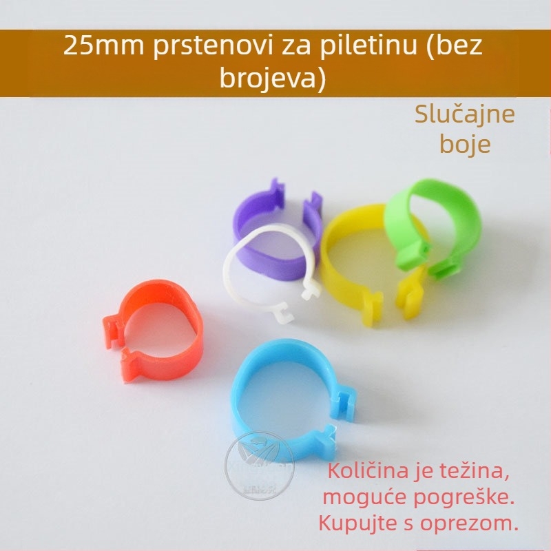 Označujući prsten peradi s otvorenom kopčom – za kokoši, patke i guske – Xin Baijia