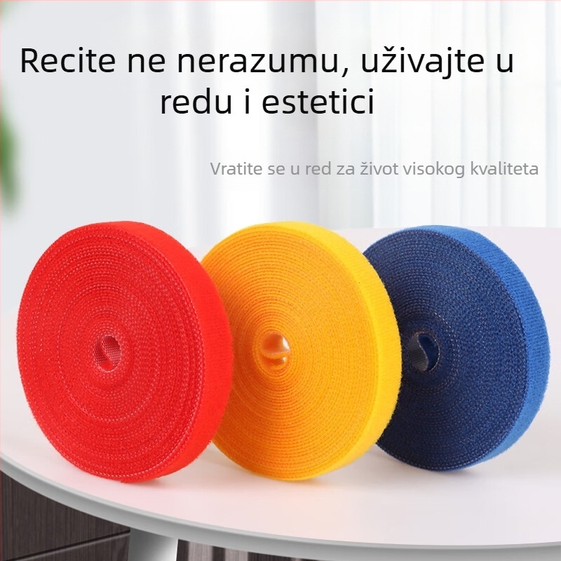 Velcro traka za kabeli, smjesa najlona i poliestera, organizacija napajanja i podatkovnih kablova, marka Xinda Xing