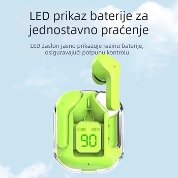 Ari31 HK3 Bežične gaming slušalice s digitalnim zaslonom, Bluetooth 5.4, doseg 15 m, niska latencija za Esport