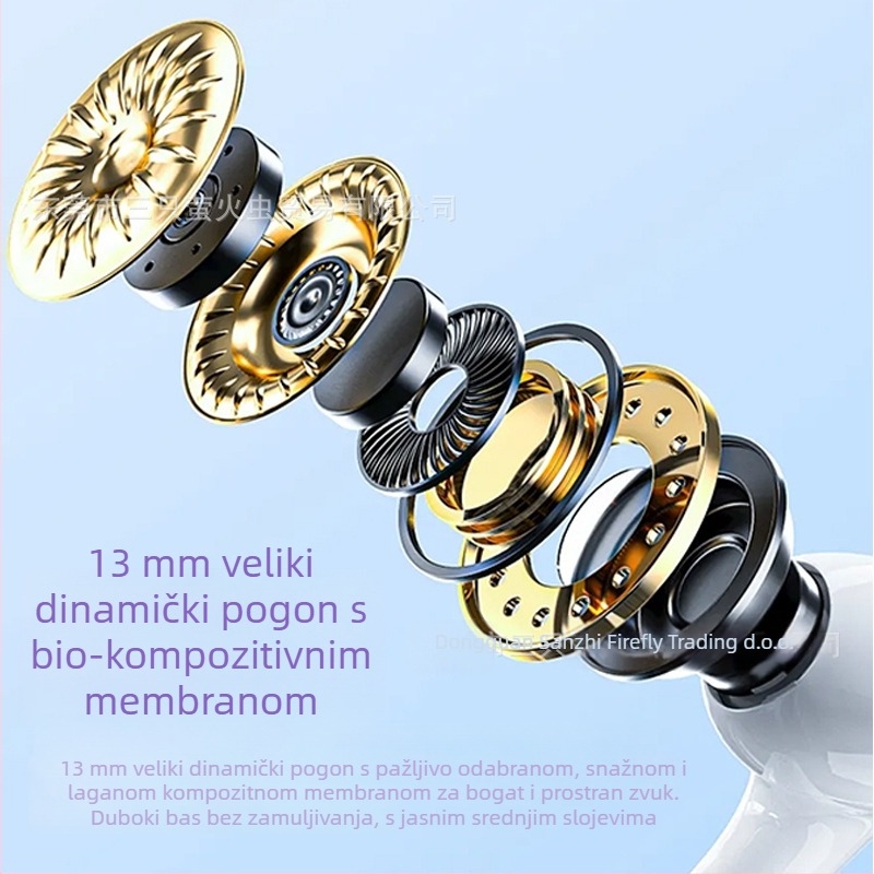 P210 Bežične True Wireless slušalice, dizajn polu-uho, redukcija buke, Bluetooth 5.4, domet 10 m, trajanje baterije >8 h