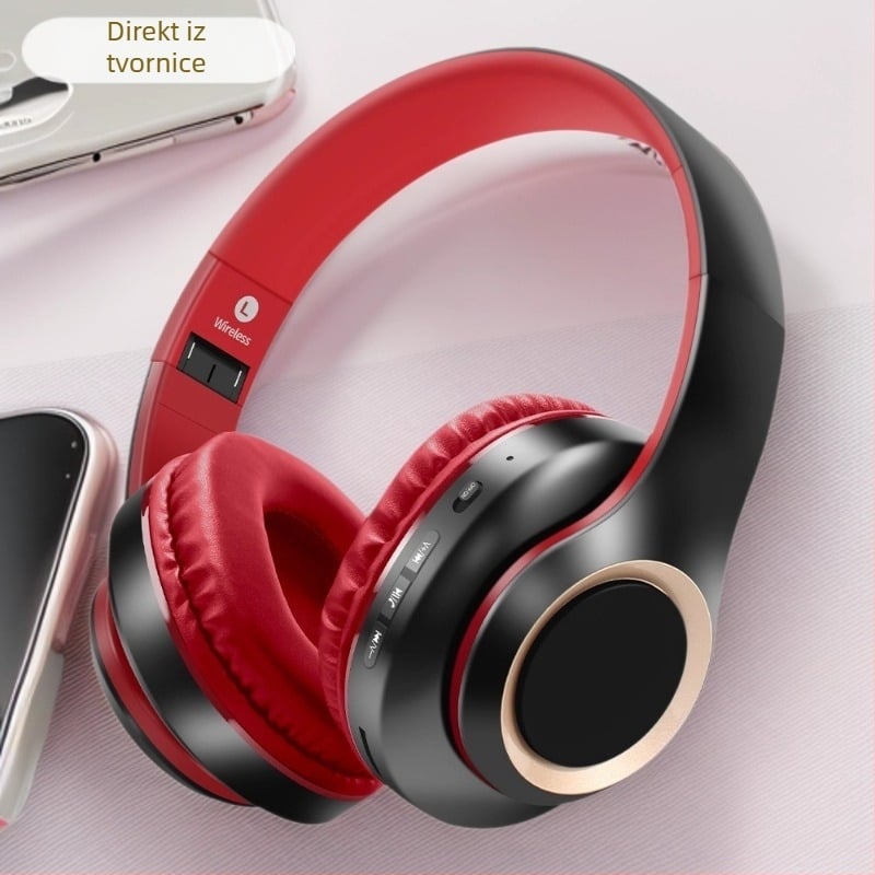 Bežične slušalice preko uha, sklopno-izvlačivi dizajn, Bluetooth 5.3, domet 20 m, IPX4, trajanje baterije 15 sati